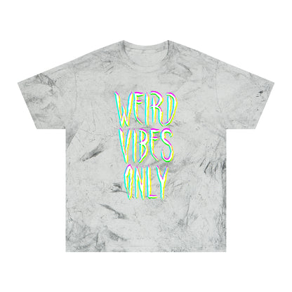 WEIRD VIBES: Color Blast t-shirt in Smoke