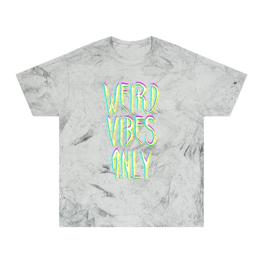 WEIRD VIBES: Color Blast t-shirt in Smoke