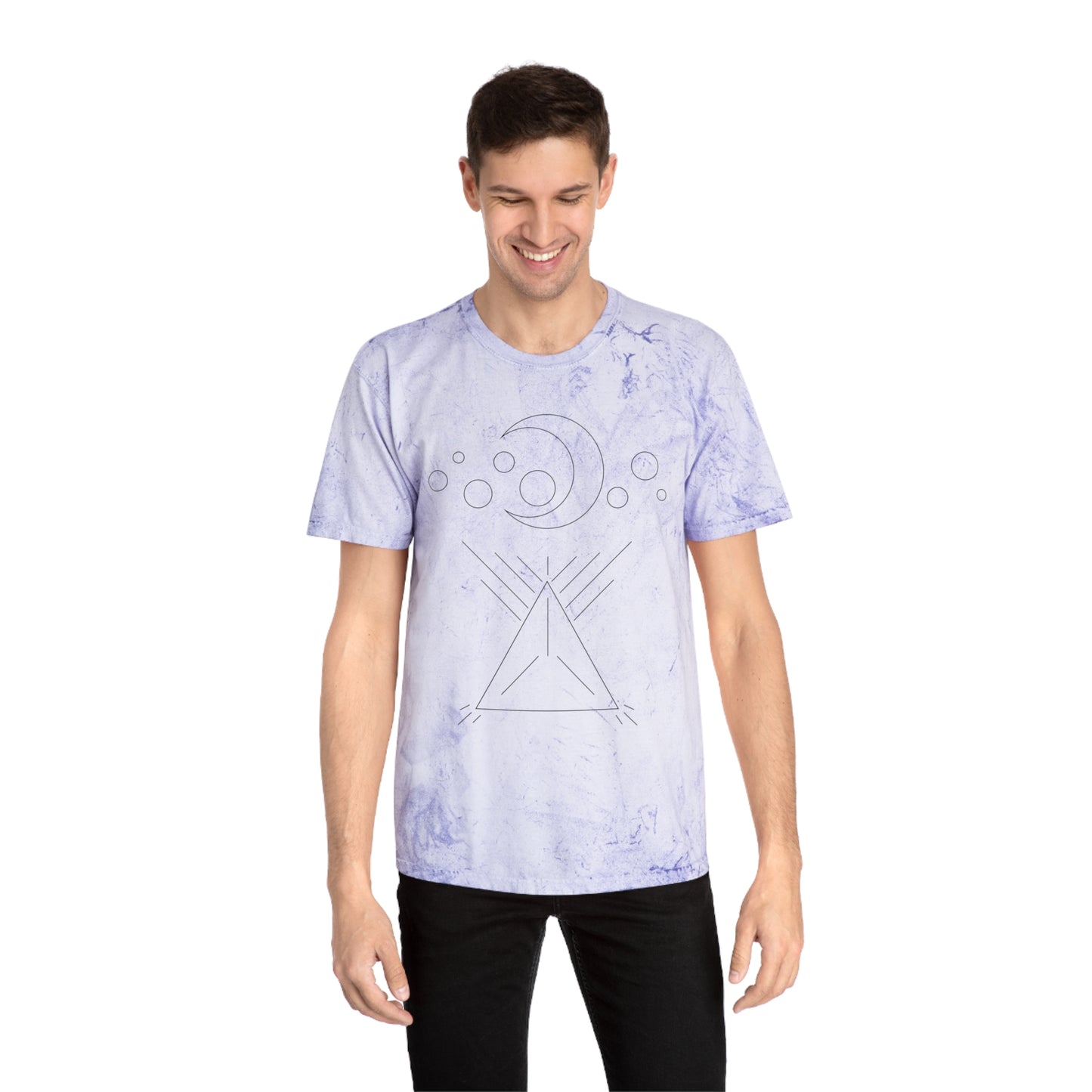 AZTEC SPACE: Color Blast t-shirt in Amethyst