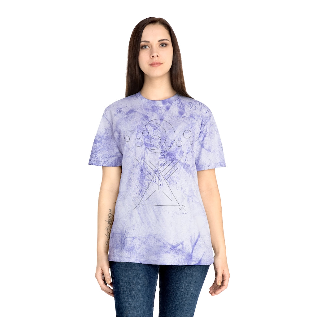 AZTEC SPACE: Color Blast t-shirt in Amethyst